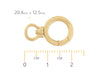 Flat Round Swivel Push Gate Clasp