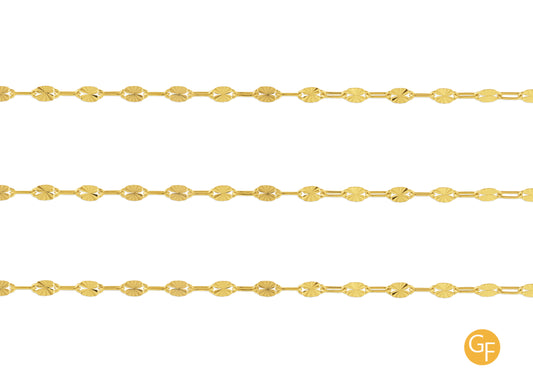 3.50mm Starburst Paperclip Chain By The Inch