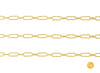 4.40mm Textured Mixed Paperclip Chain By The Inch