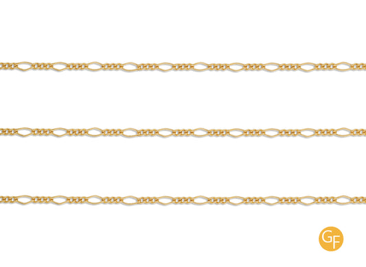 1.97mm Mixed-Link Chain By the Inch