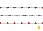 3.7mm Clear Enamel Paper-Clip Chain By the Inch Riva Precision