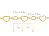 5.70mm Heart Mixed Link Chain By The Inch