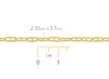 2.35mm Cable Mariner Chain By The Inch