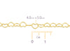 Heart Link Chain By The Inch