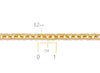 3.2mm Cable Chain By the Inch