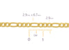 2.90mm Figaro Chain By The Inch