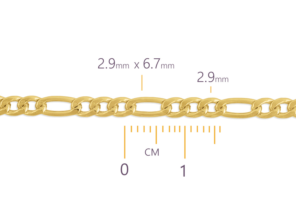 2.90mm Figaro Chain By The Inch