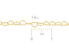 The Summer Permanent Cuff & Chain Pack Gold Filled Heart Chain - RIVA Precision