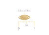 Oval Chain Tag 3.30mm x 7.40mm