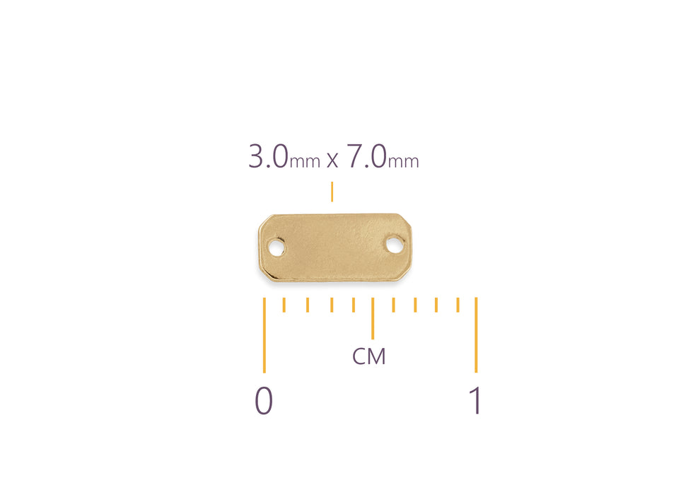 Square Chain Tag 3mm x 7mm