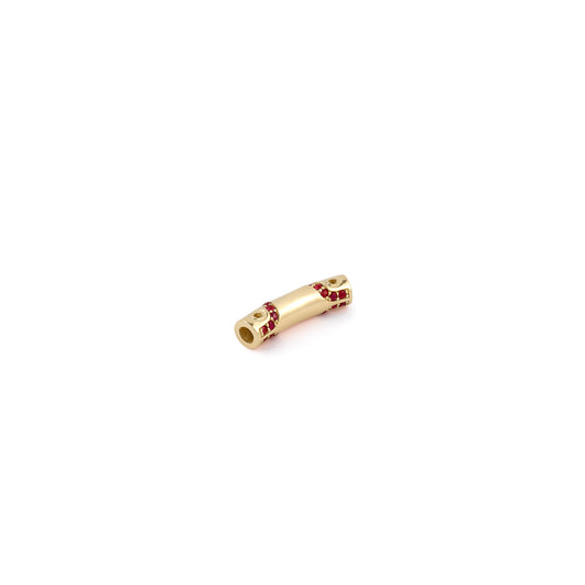 Oval Permanent Bangle Gemstones Tube Bar