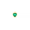 14K Yellow Gold Heart Synthetic Birthstone Charm RIVA Precision