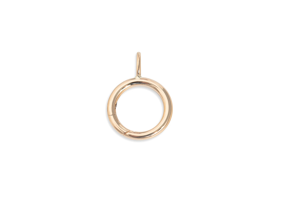 Round Invisible Clasp with Bail