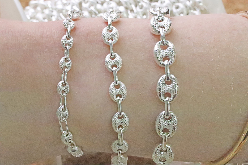 Textured Mariner Chain by the Inch