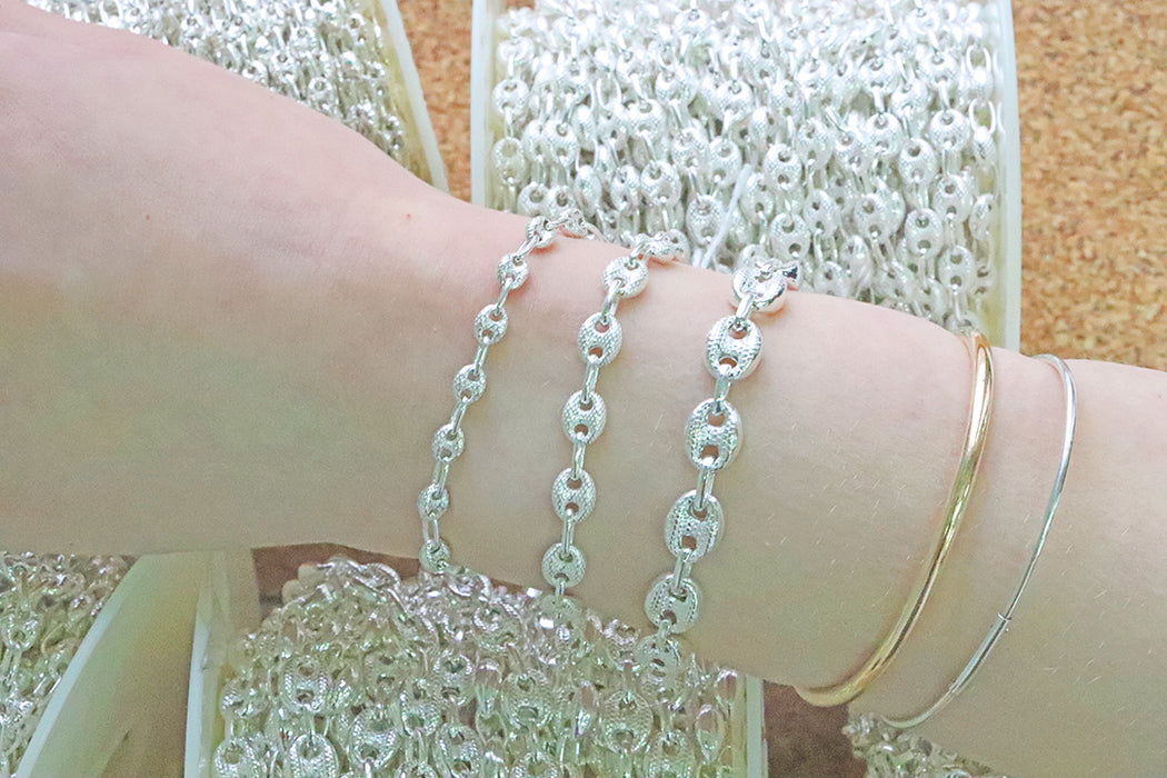 Textured Mariner Chain by the Inch