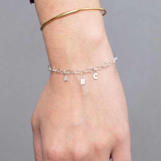 Letter Charms Sterling Silver 