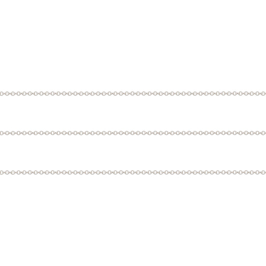 Silver chain on a white background