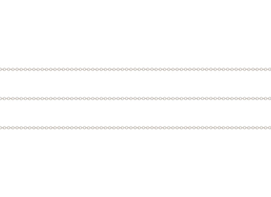 Silver chain on a white background