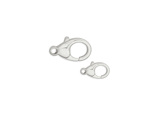 Lobster Claw Clasp in Platinum