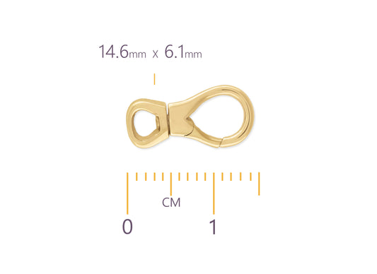 Lobster Swivel Push Gate Clasp