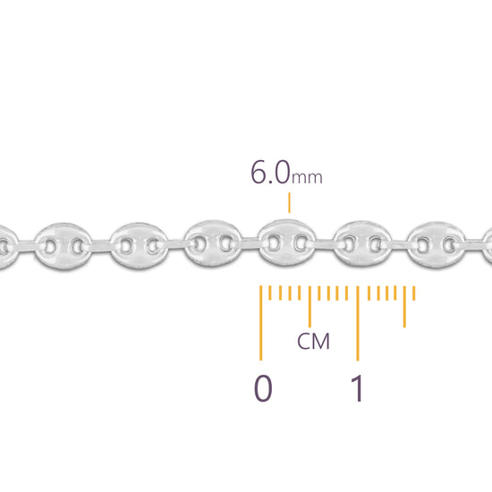 Sterling Silver Mariner Chain By the Inch RIVA Precision 