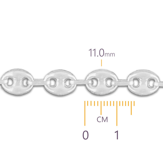 Sterling Silver Mariner Chain By the Inch RIVA Precision 