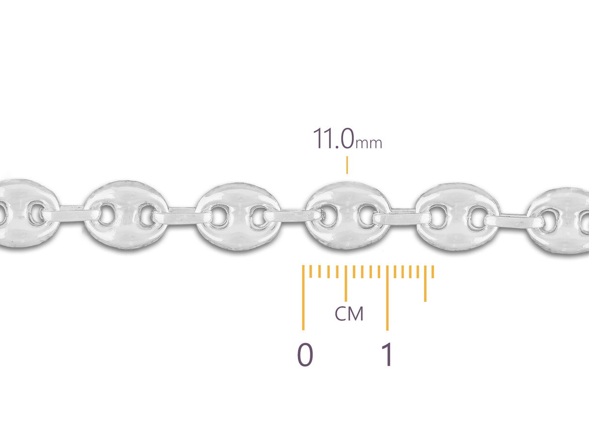 Sterling Silver Mariner Chain By the Inch RIVA Precision 