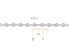 Sterling Silver Mariner Chain By the Inch RIVA Precision 
