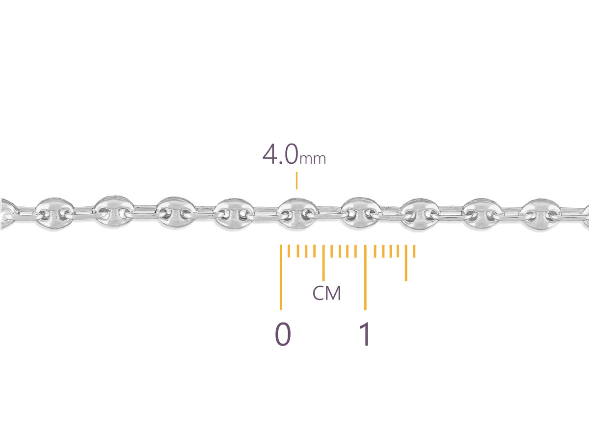 Sterling Silver Mariner Chain By the Inch RIVA Precision 