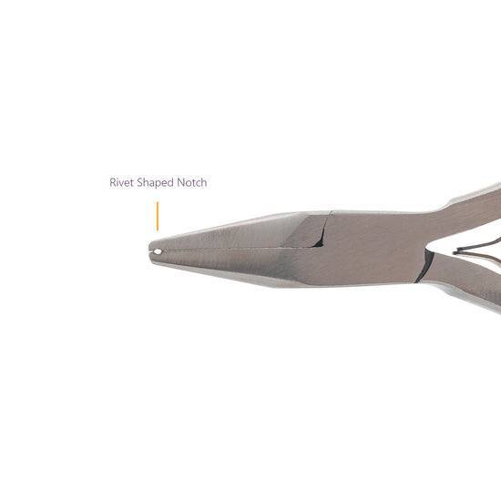 Pair of pliers with red handles on a white background