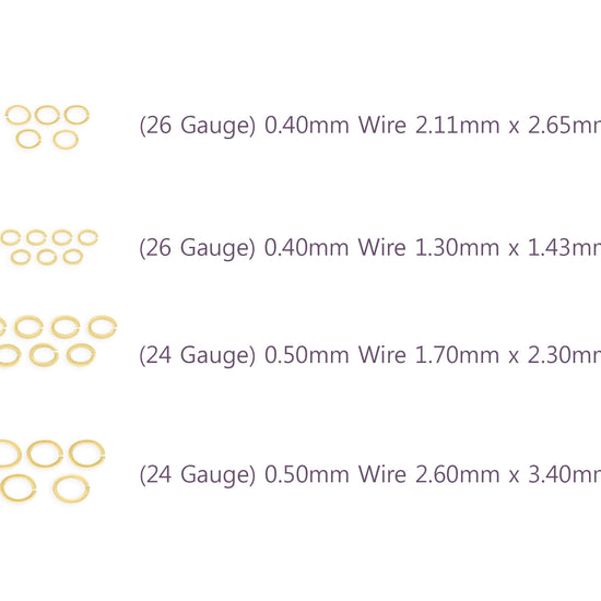 Gold-filled jump rings for jewelry making 