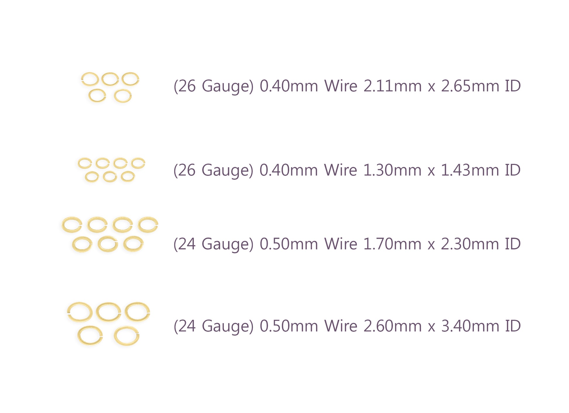 Gold-filled jump rings for jewelry making 