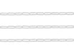 5.2mm, 5mm Round Paperclip Chain By the Inch Sterling Silver Necklace Jewelry Riva Ethical Bulk Made in USA, Brooklyn NY