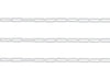 5.9mm, 6mm Round Paperclip Chain By the Inch Sterling Silver Necklace Jewelry Riva Ethical Bulk Made in USA, Brooklyn NY