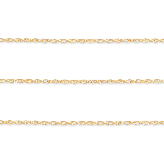 0.9mm Rope Chain By the Inch 14K Yellow Gold, Permanent Jewelry, 0.9mm Rope Chain 14K Yellow Gold
Permanent Jewelry Rope Chain
14K Yellow Gold Rope Chain Inch