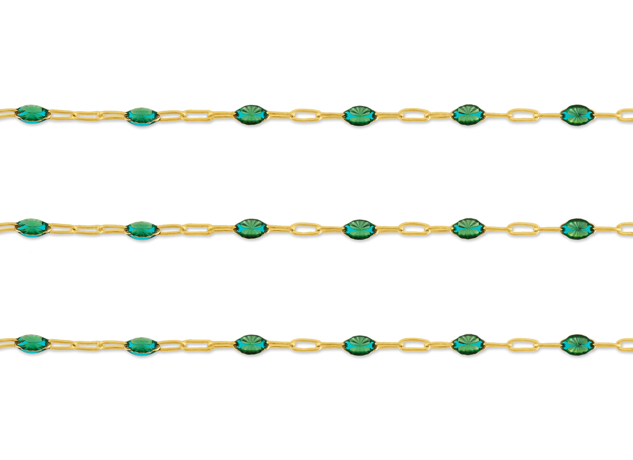 3.7mm Clear Enameled Paper-Clip Chain – Wholesale Chain | RIVA