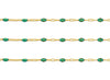 3.7mm Clear Enamel Paper-Clip Chain By the Inch