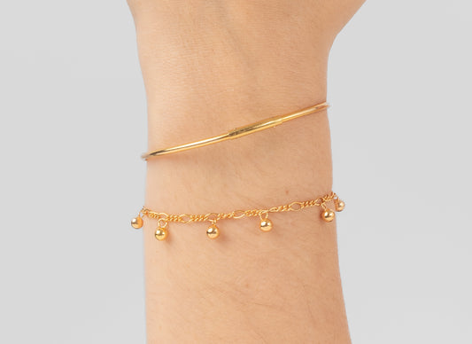 1.45mm Mixed-Link Dangling Satellite Chain By the Inch