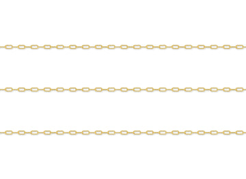 1.7mm Round-Wire Paper Clip Chain By the Inch