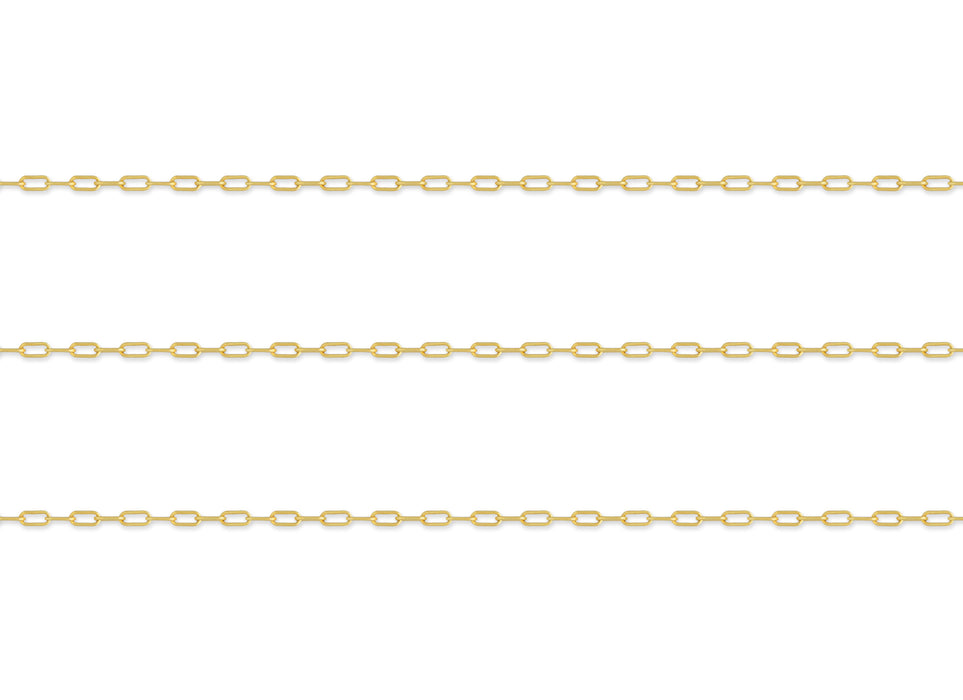 1.7mm Round-Wire Paper Clip Chain By the Inch