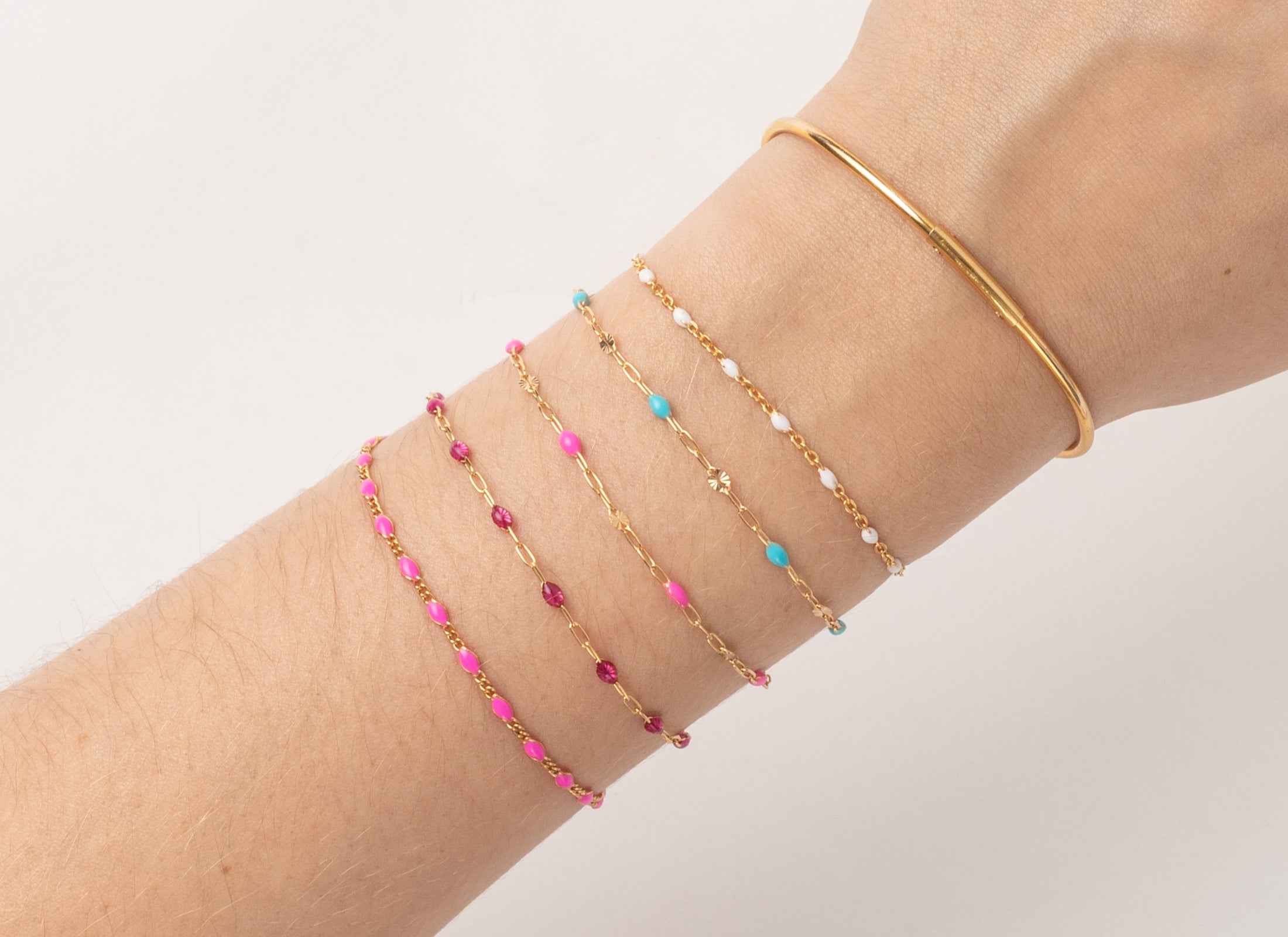 3.7mm Clear Enameled Paper-Clip Chain – Wholesale Chain | RIVA