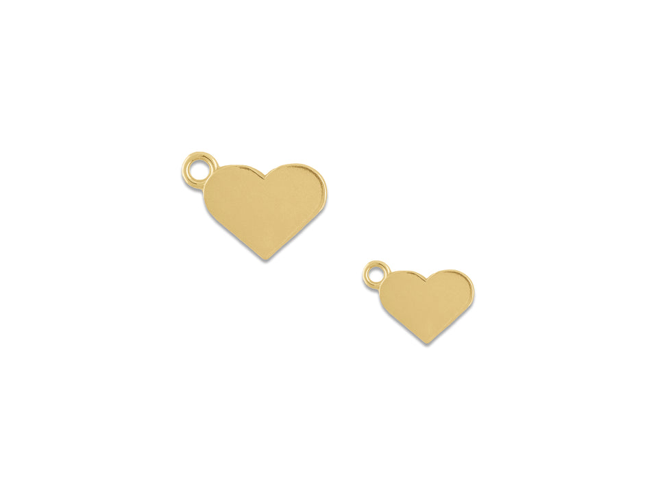 Flat Heart Charm