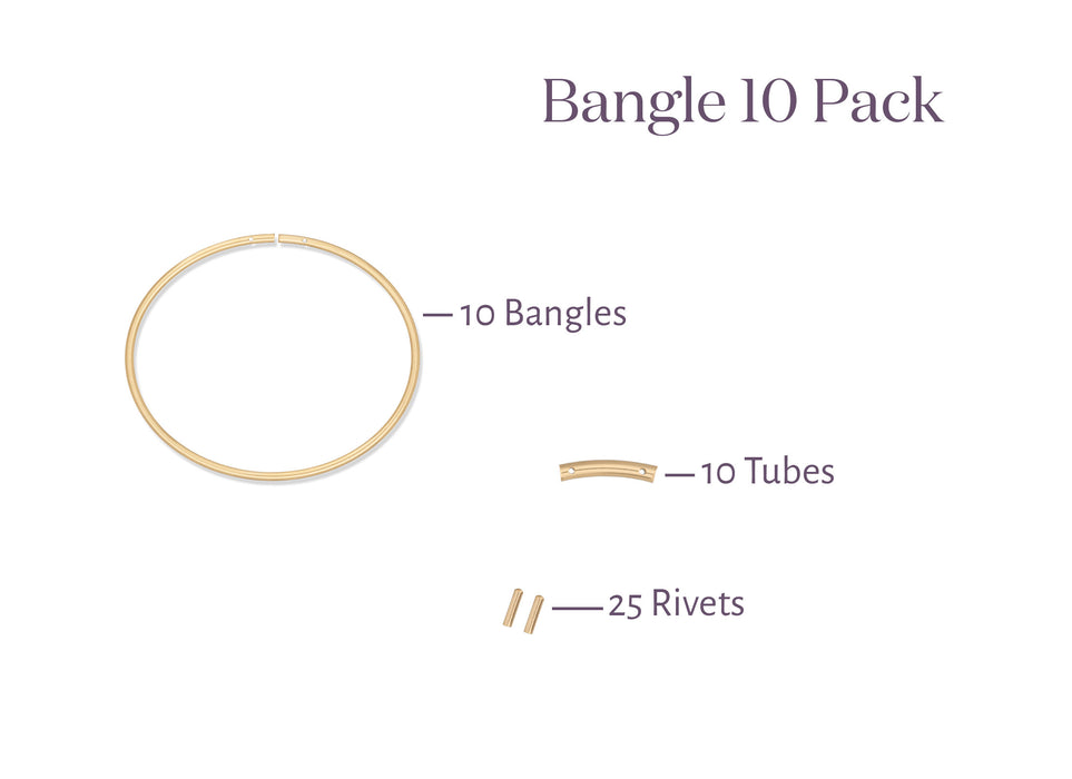 Permanent Bangle 10 Pack