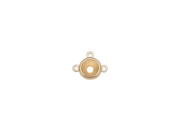 Hand Chain Bezel-Set Connector Mounting
