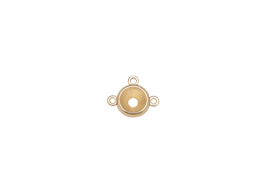 Hand Chain Bezel-Set Connector Mounting