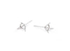 3 Prong Martini Stud Earring Pair