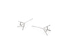 4 Prong Martini Stud Earring Pair