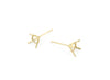 4 Prong Martini Stud Earring Pair