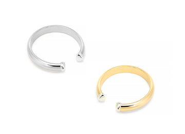 Domed Wire Toe Cuff Rings
