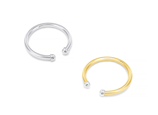 Round Wire Toe Cuff Rings